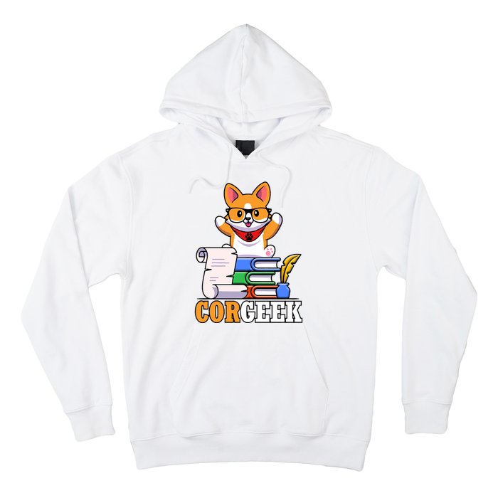 CORGEEK Cute Educated Corgi Hoodie