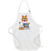 CORGEEK Cute Educated Corgi Full-Length Apron With Pockets