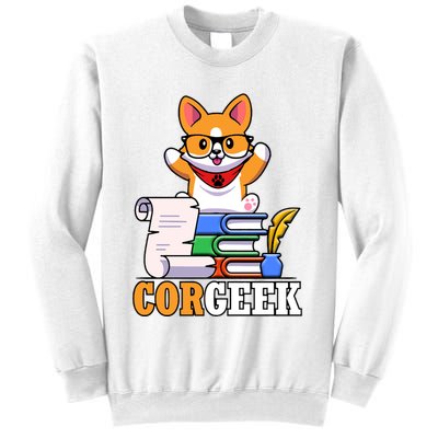 CORGEEK Cute Educated Corgi Sweatshirt