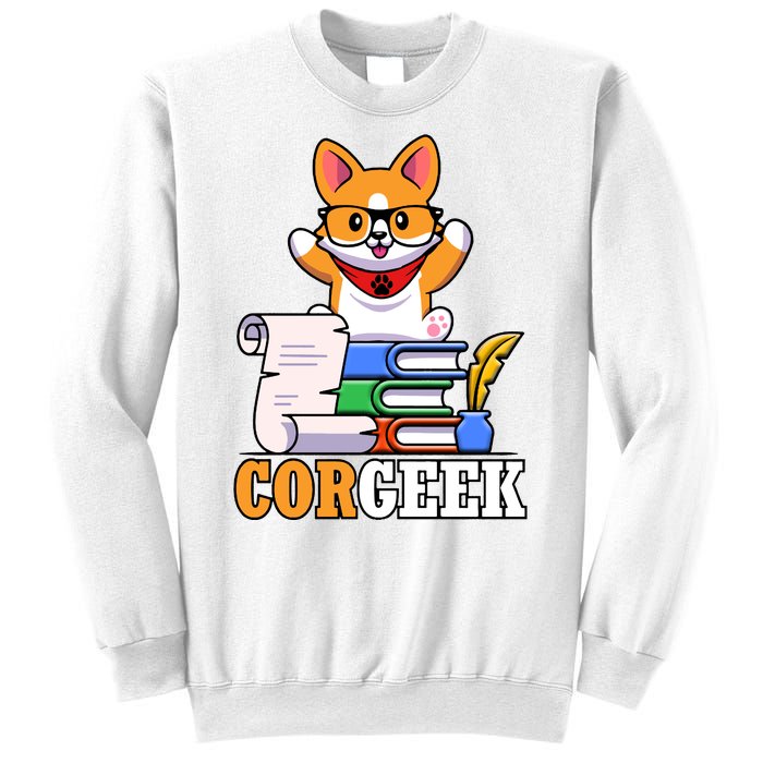 CORGEEK Cute Educated Corgi Sweatshirt