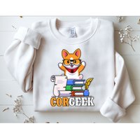 CORGEEK Cute Educated Corgi Sweatshirt