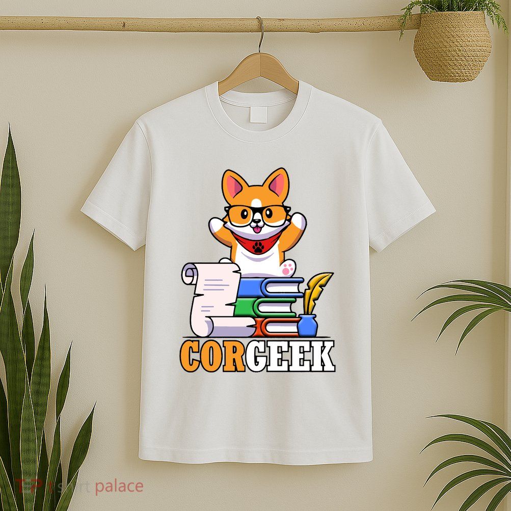CORGEEK Cute Educated Corgi T-Shirt