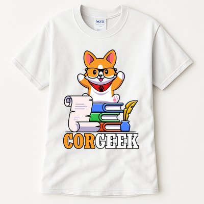 CORGEEK Cute Educated Corgi Tall T-Shirt