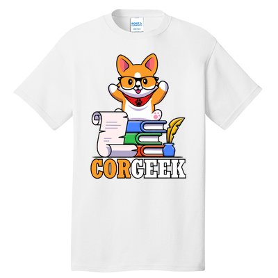 CORGEEK Cute Educated Corgi Tall T-Shirt