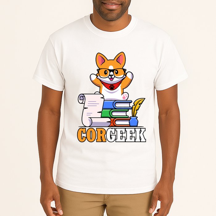CORGEEK Cute Educated Corgi Tall T-Shirt