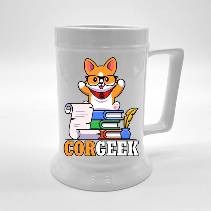 CORGEEK Cute Educated Corgi Beer Stein