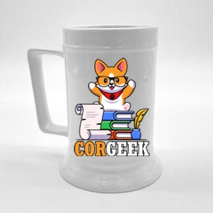 CORGEEK Cute Educated Corgi Beer Stein