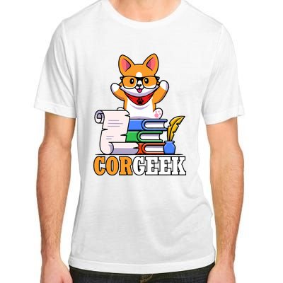 CORGEEK Cute Educated Corgi Adult ChromaSoft Performance T-Shirt