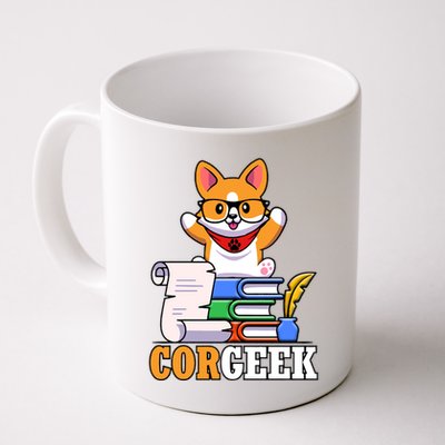 CORGEEK Cute Educated Corgi Mug