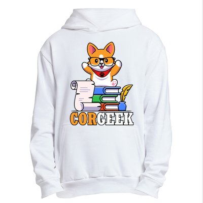 CORGEEK Cute Educated Corgi Urban Pullover Hoodie