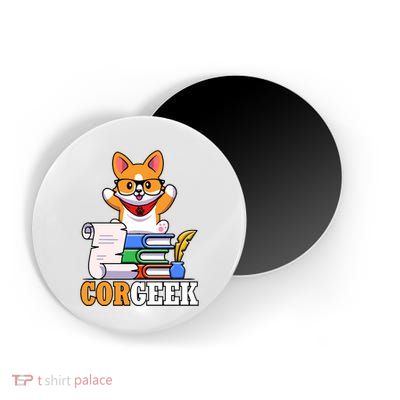 CORGEEK Cute Educated Corgi Magnet