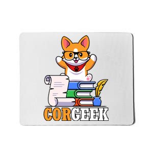 CORGEEK Cute Educated Corgi Mousepad