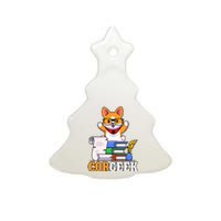 CORGEEK Cute Educated Corgi Ceramic Tree Ornament