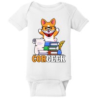 CORGEEK Cute Educated Corgi Baby Bodysuit