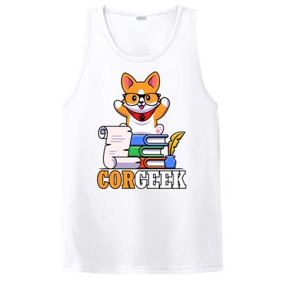 CORGEEK Cute Educated Corgi PosiCharge Competitor Tank