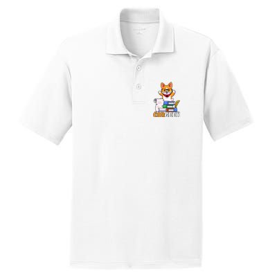 CORGEEK Cute Educated Corgi PosiCharge RacerMesh Polo