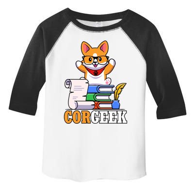 CORGEEK Cute Educated Corgi Toddler Fine Jersey T-Shirt
