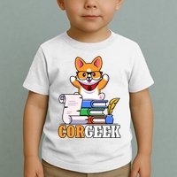 CORGEEK Cute Educated Corgi Toddler T-Shirt