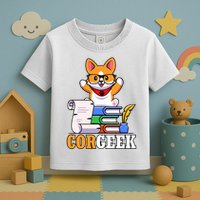 CORGEEK Cute Educated Corgi Toddler T-Shirt