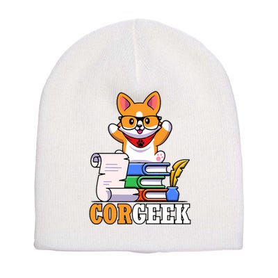 CORGEEK Cute Educated Corgi Short Acrylic Beanie