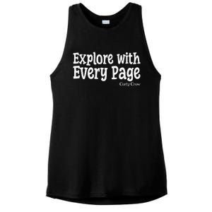 Curly Crow Every Page Ladies PosiCharge Tri-Blend Wicking Tank