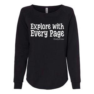 Curly Crow Every Page Womens California Wash Sweatshirt