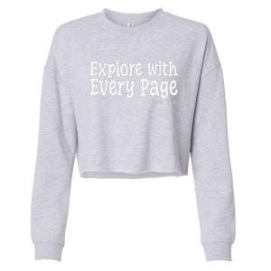 Curly Crow Every Page Cropped Pullover Crew