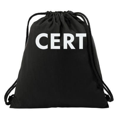 CERT - Community Emergency Response Team Outerwear Zip Drawstring Bag