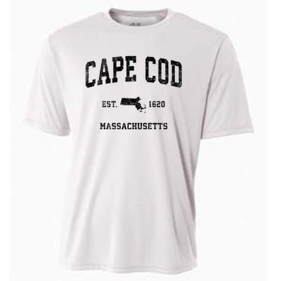 Cape Cod Est 1620 Massachusetts Ma Vintage Established Sports Design Cooling Performance Crew T-Shirt