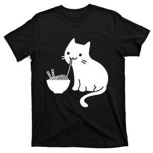 Cute Cat Eating Ramen T-Shirt