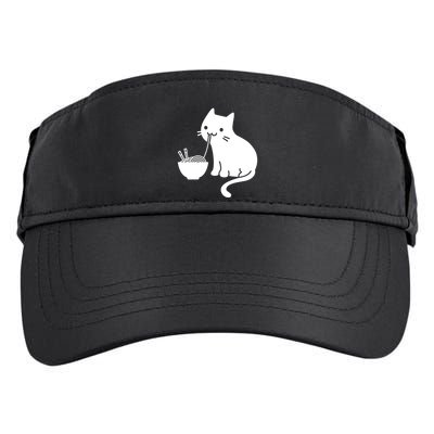 Cute Cat Eating Ramen Adult Drive Performance Visor