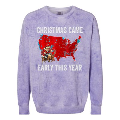 Christmas Came Early This Year Electoral Map Colorblast Crewneck Sweatshirt