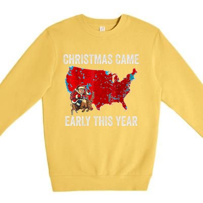 Christmas Came Early This Year Electoral Map Premium Crewneck Sweatshirt