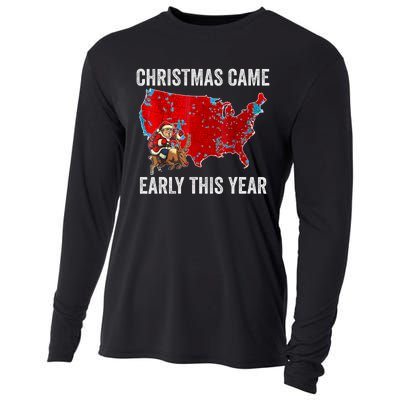 Christmas Came Early This Year Electoral Map Cooling Performance Long Sleeve Crew