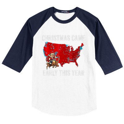 Christmas Came Early This Year Electoral Map Baseball Sleeve Shirt