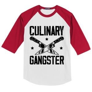 Cooks Cooking Enthusiasts Chefs Sous Chefs Culinary Gangster Gift Kids Colorblock Raglan Jersey