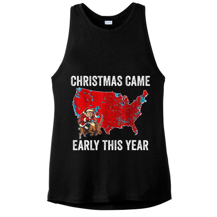 Christmas Came Early This Year Electoral Map Ladies PosiCharge Tri-Blend Wicking Tank