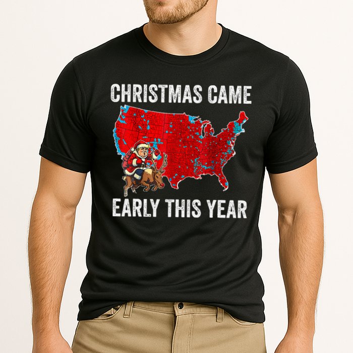 Christmas Came Early This Year Electoral Map Cooling Performance Crew T-Shirt