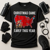 Christmas Came Early This Year Electoral Map Cooling Performance Crew T-Shirt