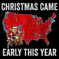 Christmas Came Early This Year Electoral Map Sustainable Bucket Hat