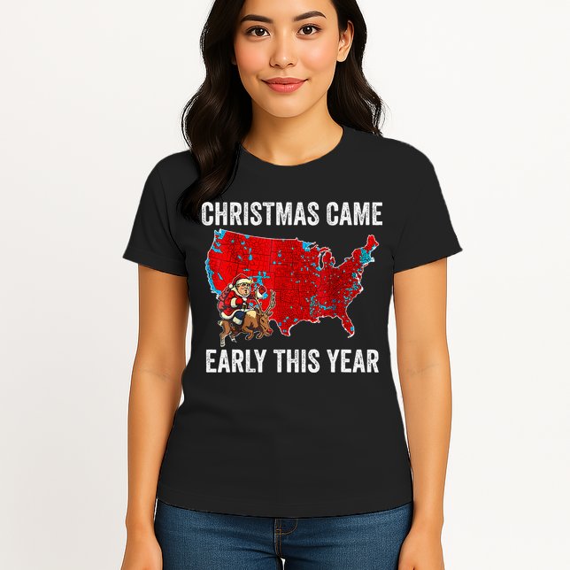 Christmas Came Early This Year Electoral Map Womens T-Shirt