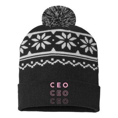 CEO USA-Made Snowflake Beanie