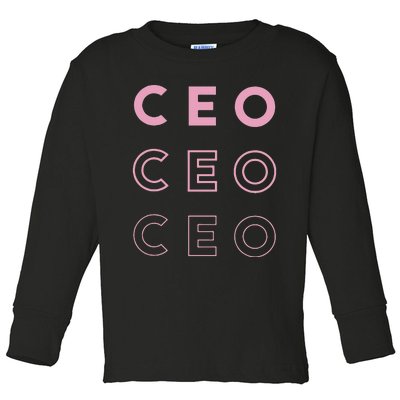 CEO Toddler Long Sleeve Shirt