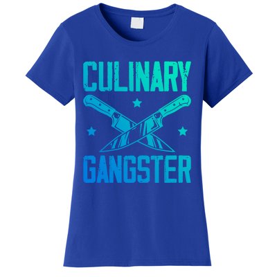 Cooks Cooking Enthusiasts Chefs Sous Chefs Culinary Gangster Cute Gift Women's T-Shirt