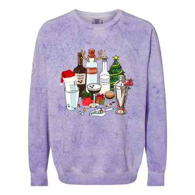 Christmas Cocktail Espresso Martini Ing Party Bartender Gift Colorblast Crewneck Sweatshirt