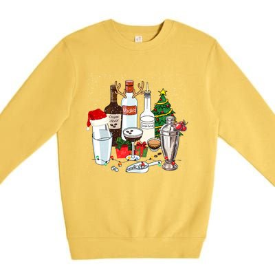 Christmas Cocktail Espresso Martini Ing Party Bartender Gift Premium Crewneck Sweatshirt