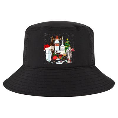 Christmas Cocktail Espresso Martini Ing Party Bartender Gift Cool Comfort Performance Bucket Hat