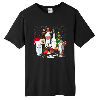 Christmas Cocktail Espresso Martini Ing Party Bartender Gift Tall Fusion ChromaSoft Performance T-Shirt