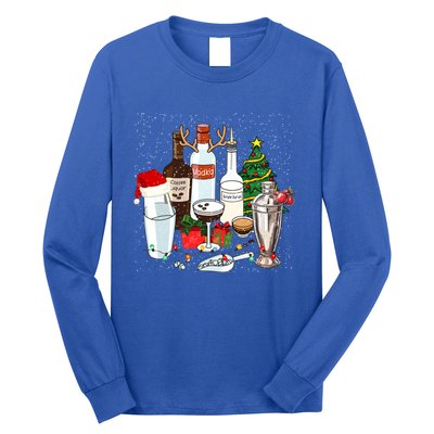 Christmas Cocktail Espresso Martini Ing Party Bartender Gift Long Sleeve Shirt