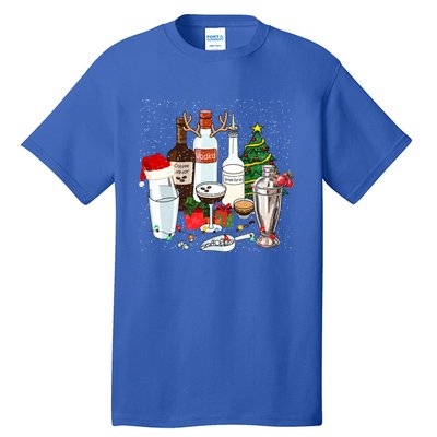 Christmas Cocktail Espresso Martini Ing Party Bartender Gift Tall T-Shirt